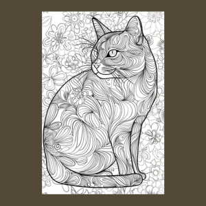 Cat Patterns Coloring Book