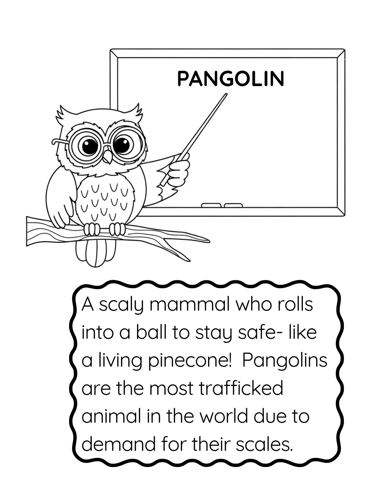 Sample page from Learn Your ABCs with Curious Creatures
