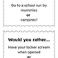 Sample question page from Would You Rather? Halloween Edition