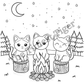 Halloween and Fall Feline Fun Cat Coloring Book