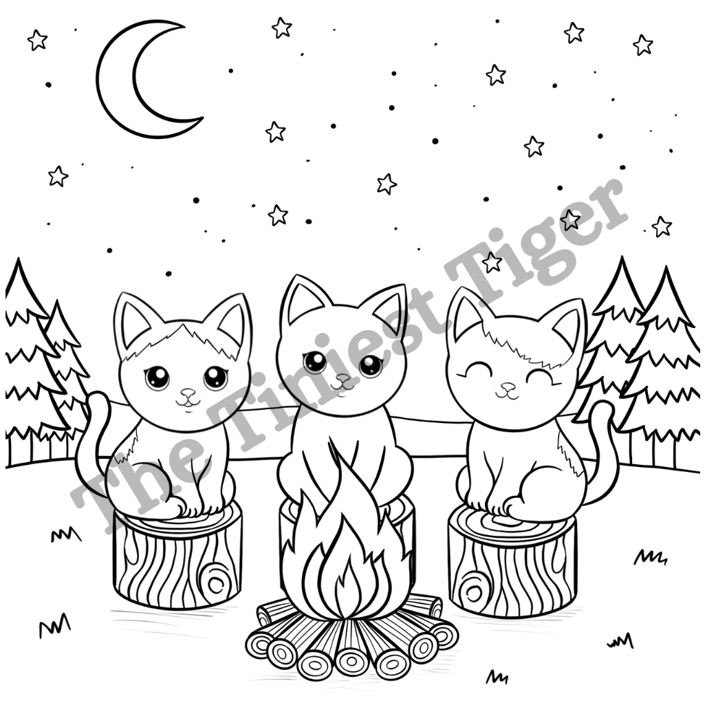 Halloween and Fall Feline Fun Cat Coloring Book