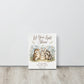 Let Your Light Shine Christian Nursery Wall Art | Matthew 5:16 Woodland Canvas Print