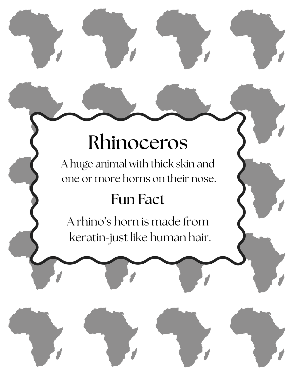 Big African Animals Coloring Book for Kids
