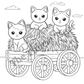 Halloween and Fall Feline Fun Cat Coloring Book