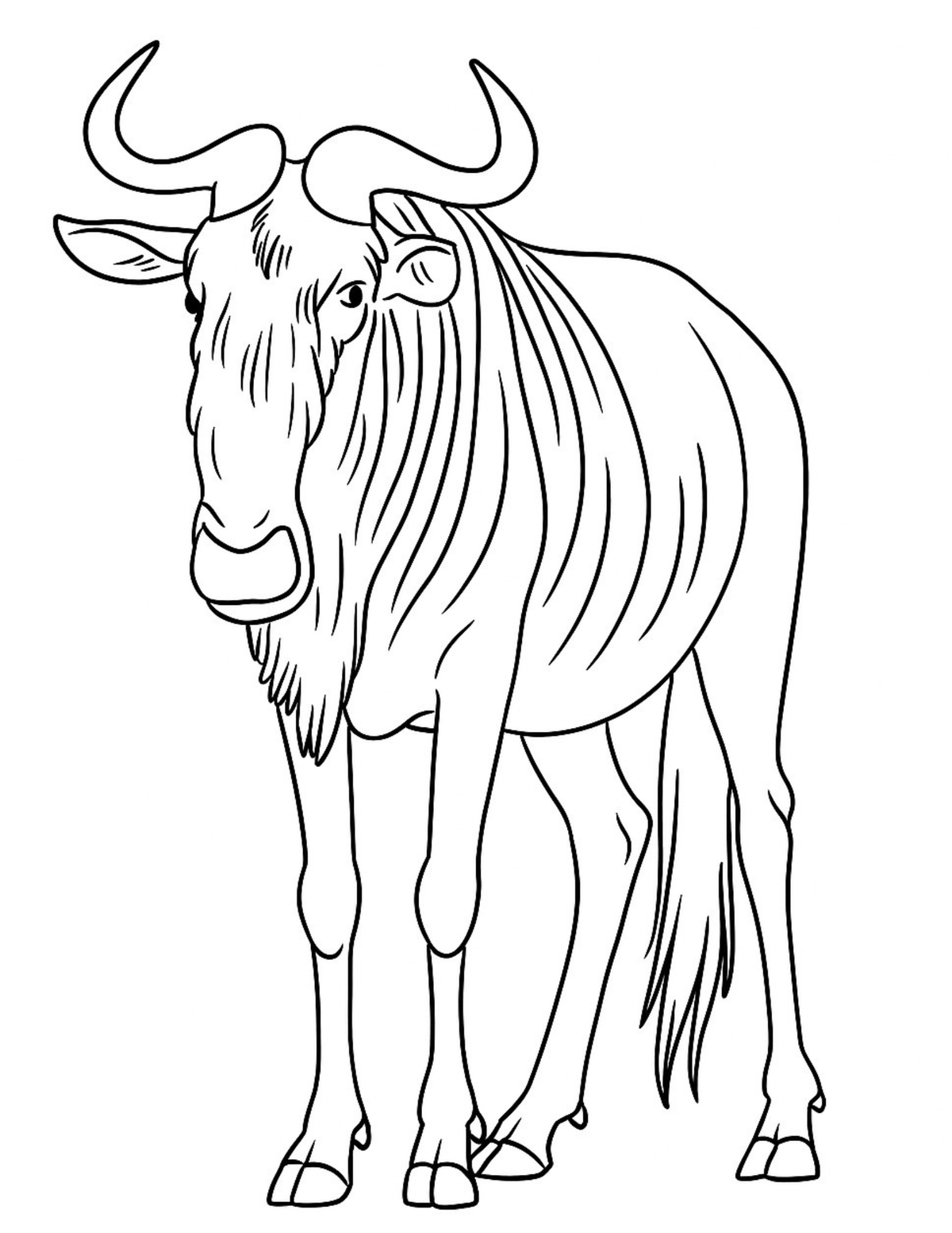Big African Animals Coloring Book for Kids