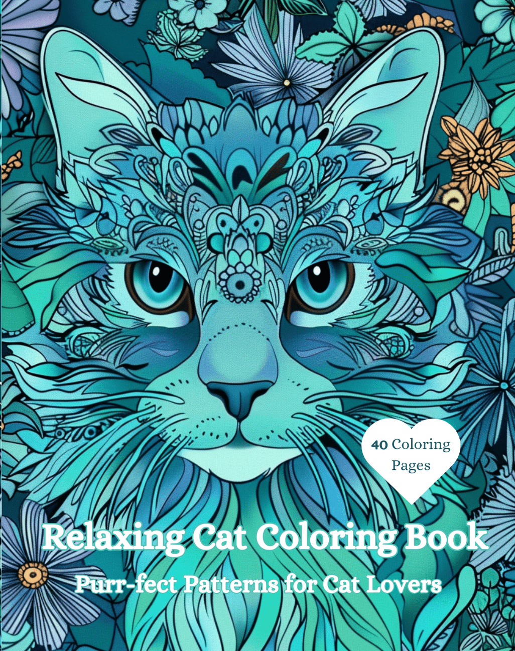 Cat Patterns Coloring Book