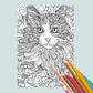 Cat Patterns Coloring Book