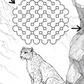 animal maze activity page for kids problem solving educational coloring book