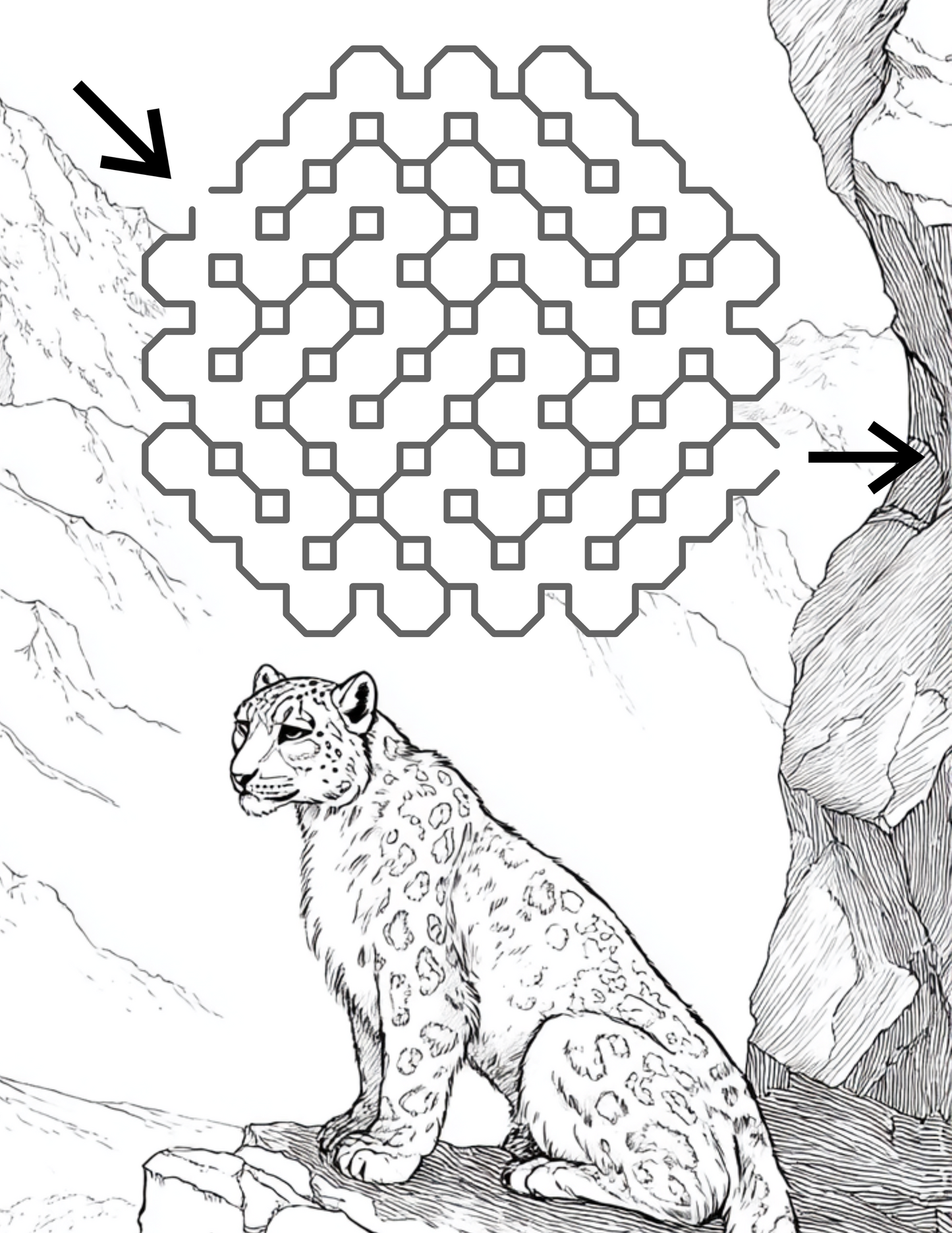 animal maze activity page for kids problem solving educational coloring book