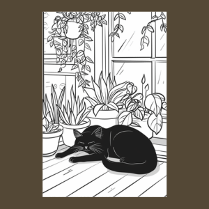 Black Cat Coloring Book for Black Cat Lovers