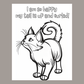 Cat Thoughts Coloring Book