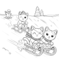 Christmas Festive Feline Fun Cat Coloring Book