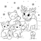 Christmas Festive Feline Fun Cat Coloring Book