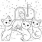 Christmas Festive Feline Fun Cat Coloring Book