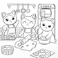 Christmas Festive Feline Fun Cat Coloring Book