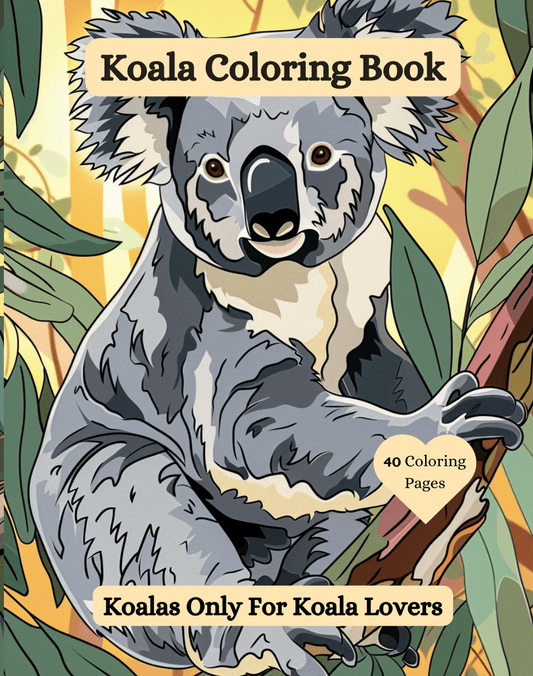 Koala Coloring Book for Kids and Adults