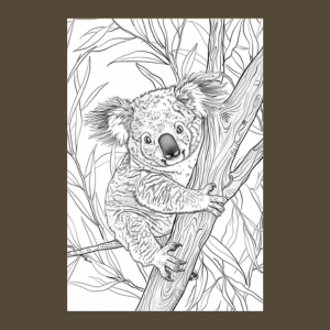 Koala Coloring Book for Kids and Adults