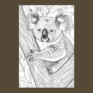 Koala Coloring Book for Kids and Adults