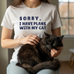 Funny Cat Lover T-Shirt -Sorry I Have Plans With My Cat Shirt