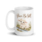 Peace Be Still Lamb Mug – 15 oz white mug, handle on left